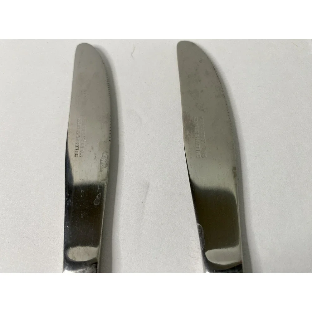 Orleans Silver ORL46 Stainless Korea Lot of 4 Knife Knives Replacements